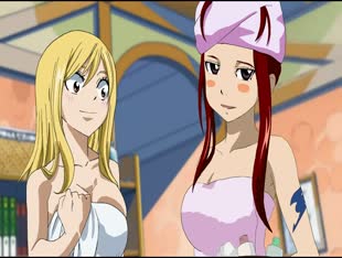Fairy Tail Hentai - Shower Foursome